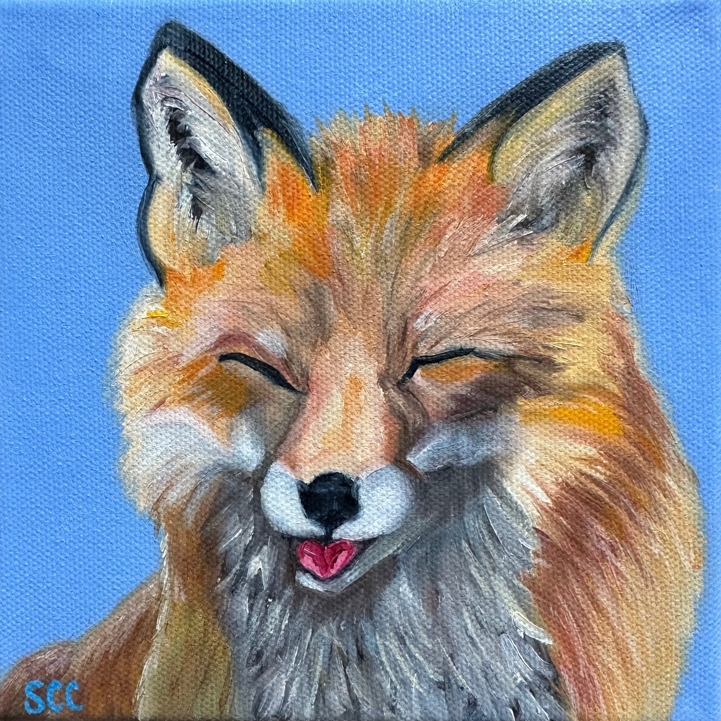 Tongue Out Tuesday |6x6| Oil