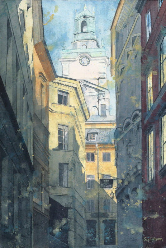 Summer in Stockholm |15x22| Watercolor