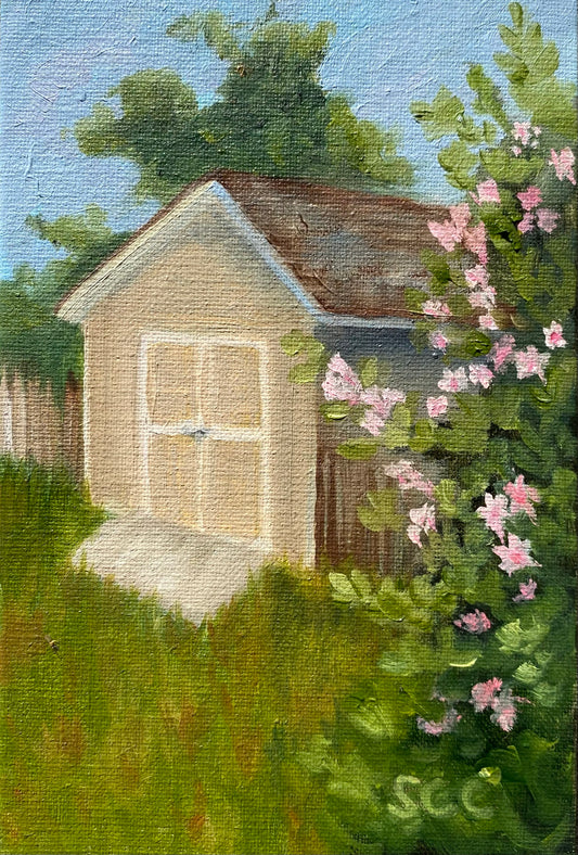 Groundhog Castle |4x6| Oil